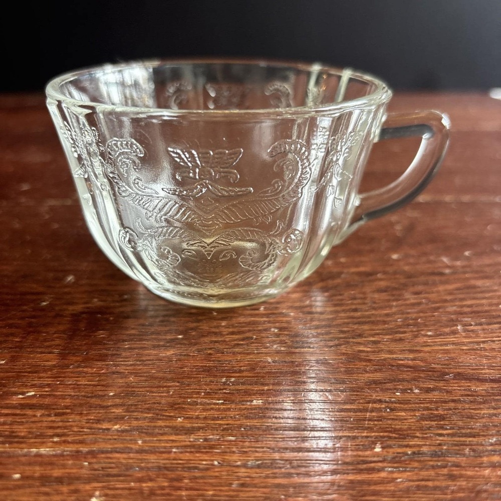 Vintage Indiana Glass Clear Recollection #4498 Punch Cup Tea Cup